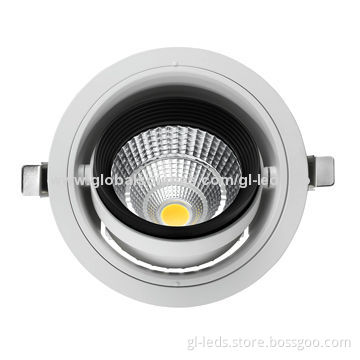 High-lumen 30W LED Downlight with 100-240V AC input Voltage
